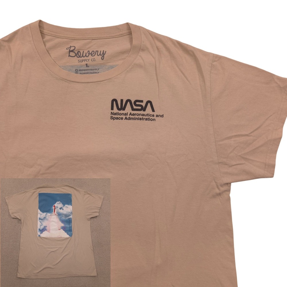 Bowery Supply Co. NASA Space Shuttle‎ Graphic Tee Shirt Mens Large